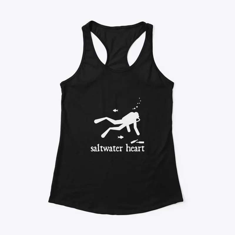 Saltwater Heart Racerback Tank