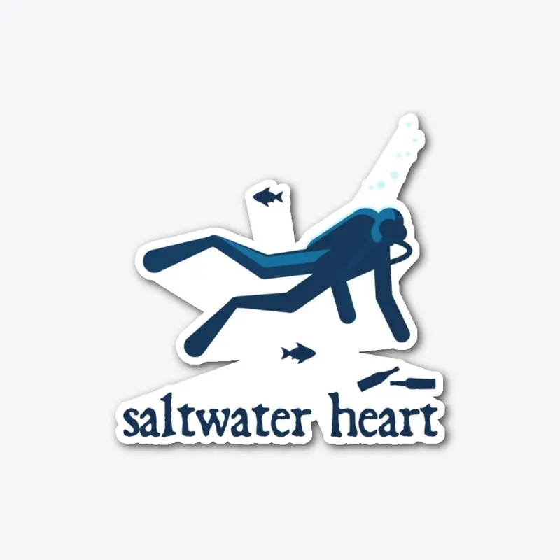 Saltwater Heart Sticker